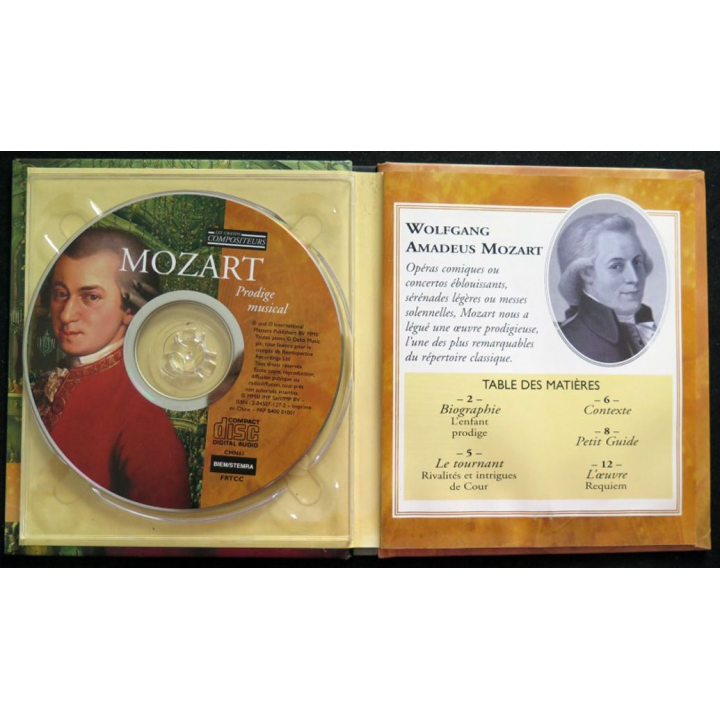 DISQUE CD Les Grands Compositeurs MOZART Prodige musical avec livret