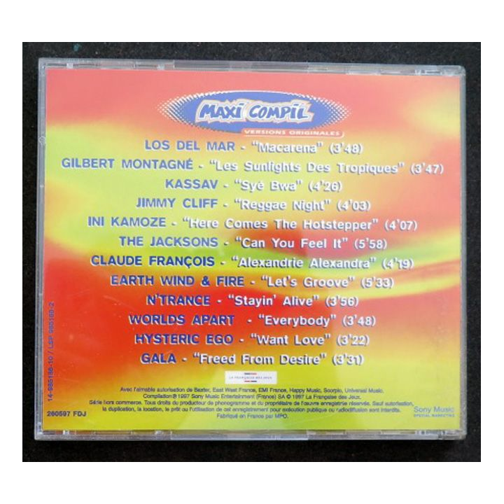 DISQUE CD MAXI COMPIL Montagné, Kassav, Cliff, Kamoze, Claude François