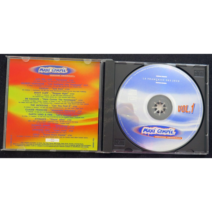 DISQUE CD MAXI COMPIL Montagné, Kassav, Cliff, Kamoze, Claude François