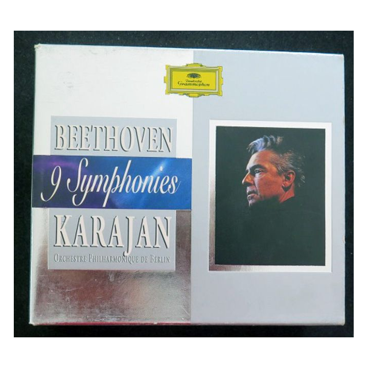 5 DISQUES CD BEETHOVEN 9 symphonies KARAJAN Orchestre Berlin