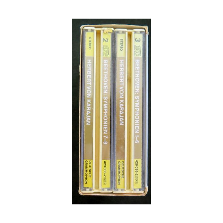 5 DISQUES CD BEETHOVEN 9 symphonies KARAJAN Orchestre Berlin