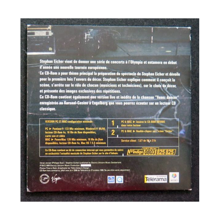 DISQUE CD Stephan Eicher Louange à la scène