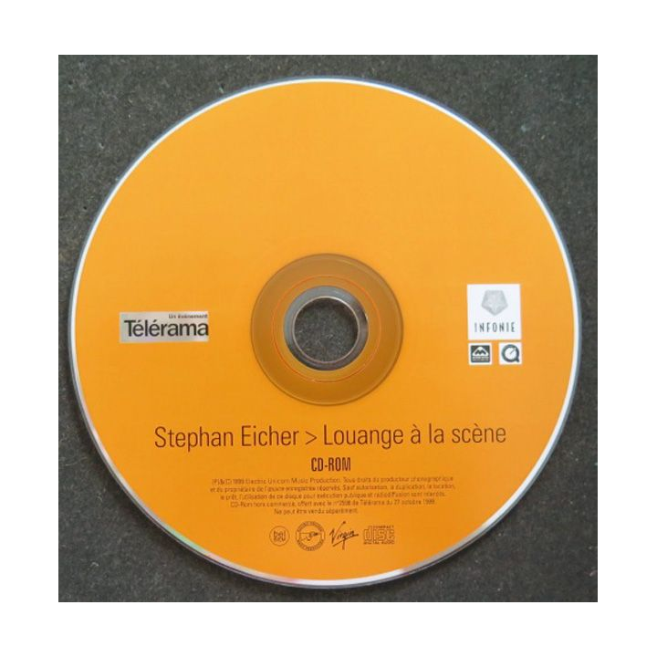 DISQUE CD Stephan Eicher Louange à la scène