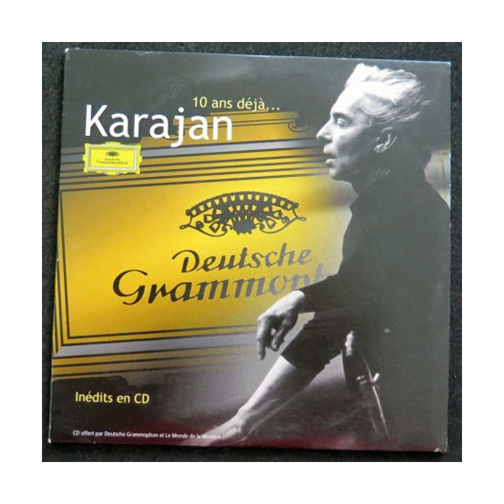 DISQUE CD KARAJAN 10 ans déjà Strauss, Mozart, Mozart, Bach