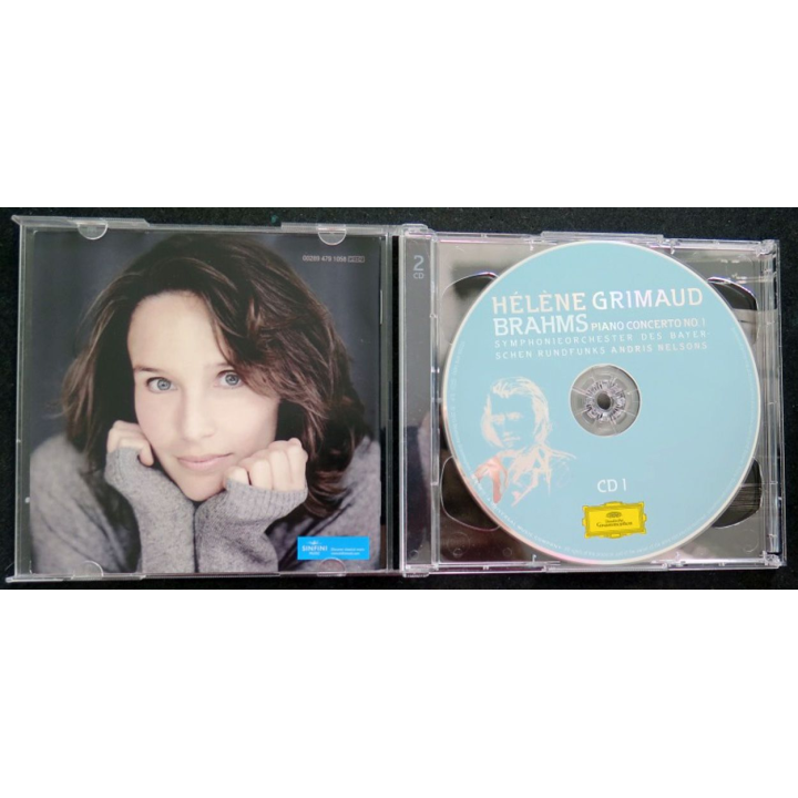 DISQUE CD Duo Hélène Grimaud Brahms concertos