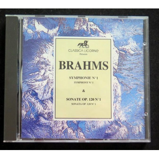 DISQUE CD BRAHMS Symphonie n° 1 & Sonate OP. 120 n° 1