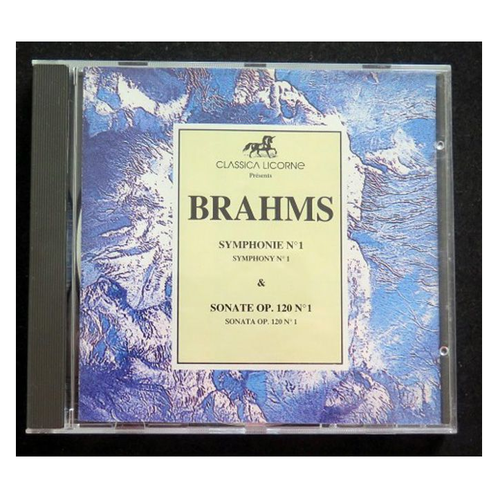 DISQUE CD BRAHMS Symphonie n° 1 & Sonate OP. 120 n° 1