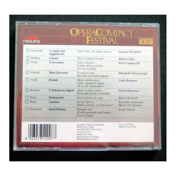 DISQUE CD OPERA COMPACT FESTIVAL n° 7