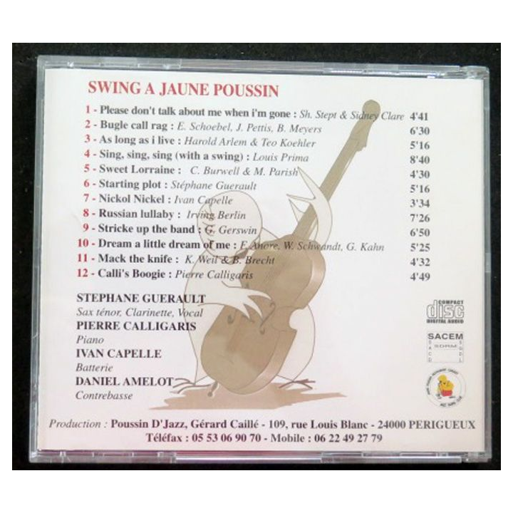 DISQUE CD SWING A JAUNE POUSSIN