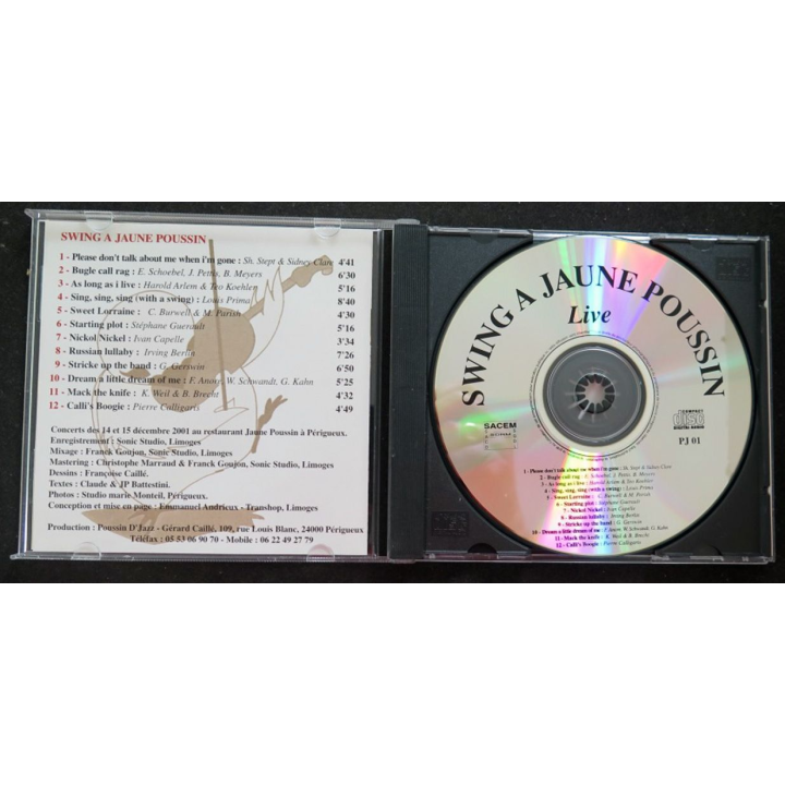 DISQUE CD SWING A JAUNE POUSSIN