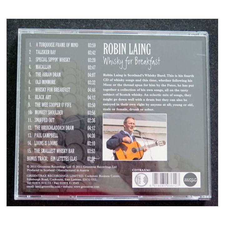 DISQUE CD Robin Laing Whisky for breakfast