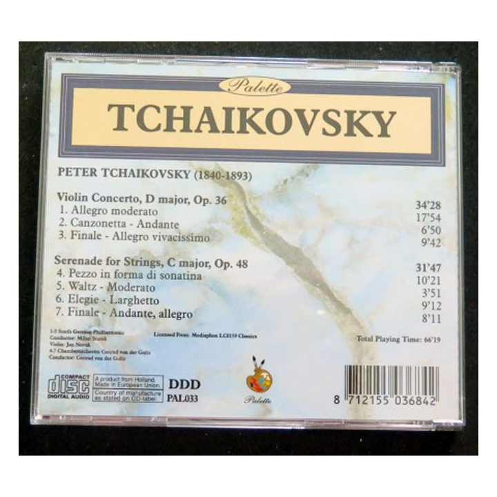 DISQUE CD TCHAIKOVSKY Serenade for strings & concerto pour violon