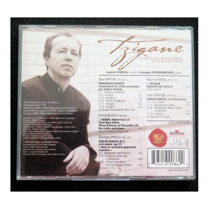 DISQUE CD TZIGANE Laurent Korcia et Georges Pludermacher