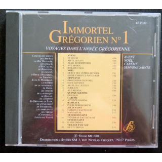 DISQUE CD Immortel Grégorien n° 1 Voyage dans l'année grégorienne