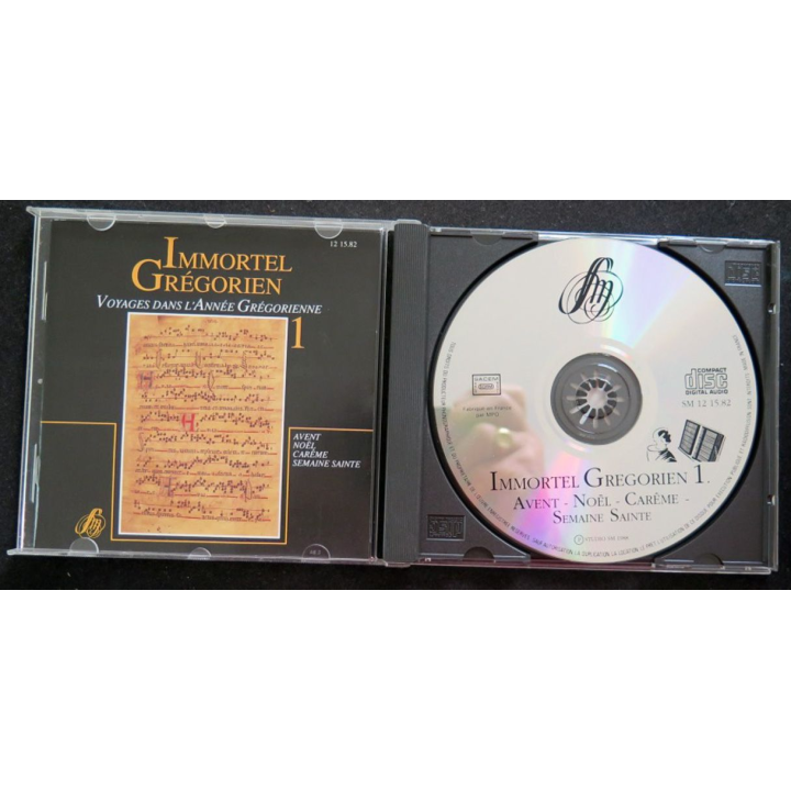 DISQUE CD Immortel Grégorien n° 1 Voyage dans l'année grégorienne