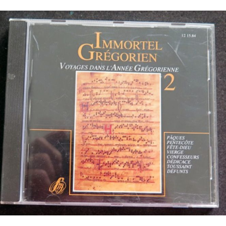 DISQUE CD Immortel Grégorien n° 2 Voyage dans l'année grégorienne
