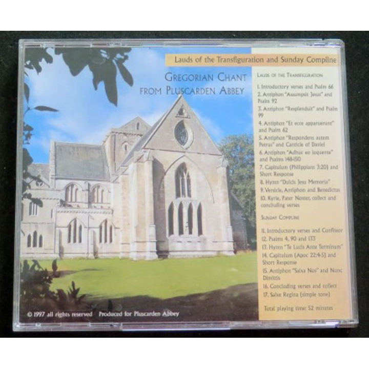 DISQUE CD Chants Grégoriens de Pluscarden Abbey