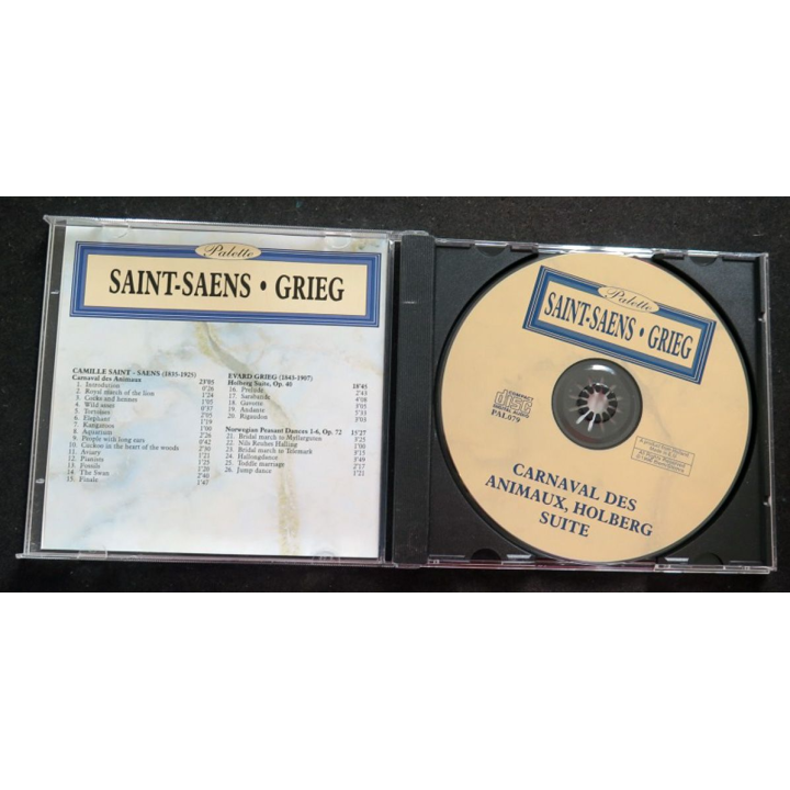 DISQUE CD SAINT-SAENS GRIEG Carnaval des animaux, Holberg suite