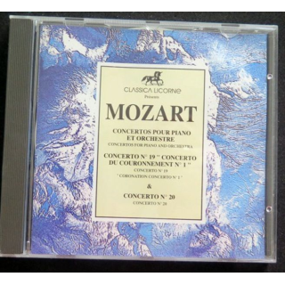 DISQUE CD MOZART concertos pour piano et Orchestre n° 19 et n° 20