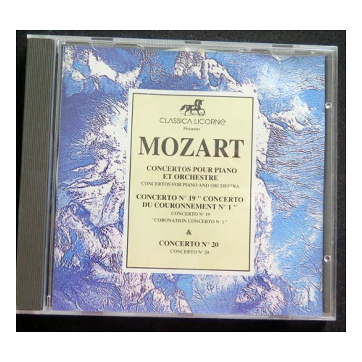 DISQUE CD MOZART concertos pour piano et Orchestre n° 19 et n° 20