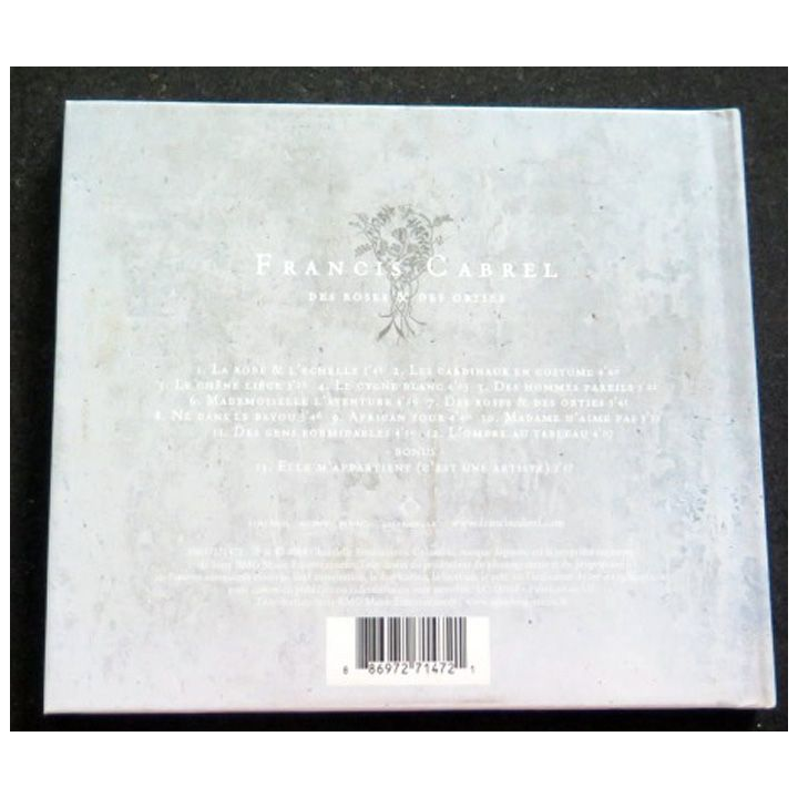 DISQUE CD Francis Cabrel Des Roses et des Orties