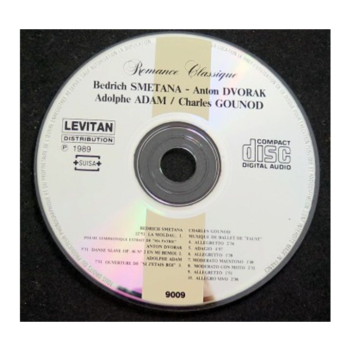 DISQUE CD Romance classique SMETANA DVORAK ADAM GOUNOD pochette carton