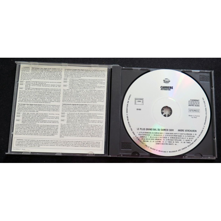DISQUE CD André Verchuren la plus grand bal du Samedi soir