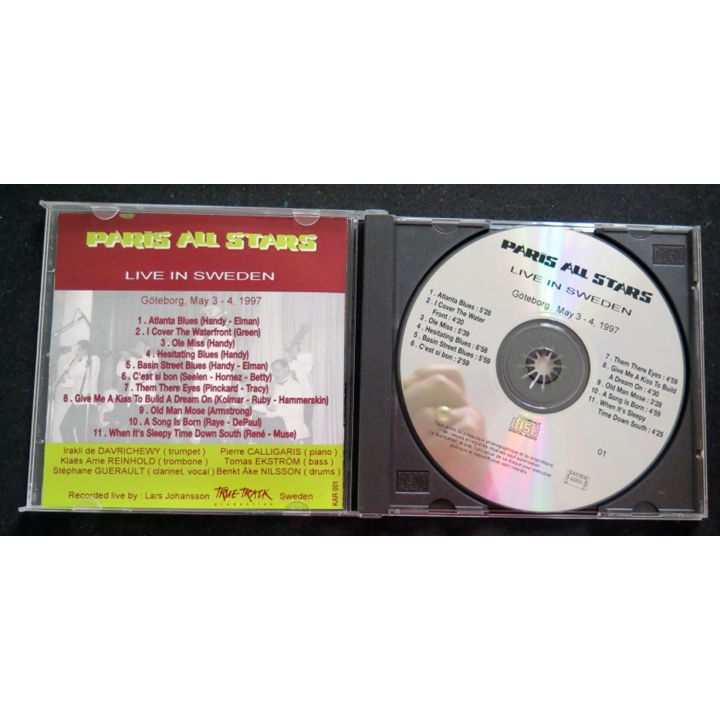 DISQUE CD PARIS ALL STARS Live in Sweden