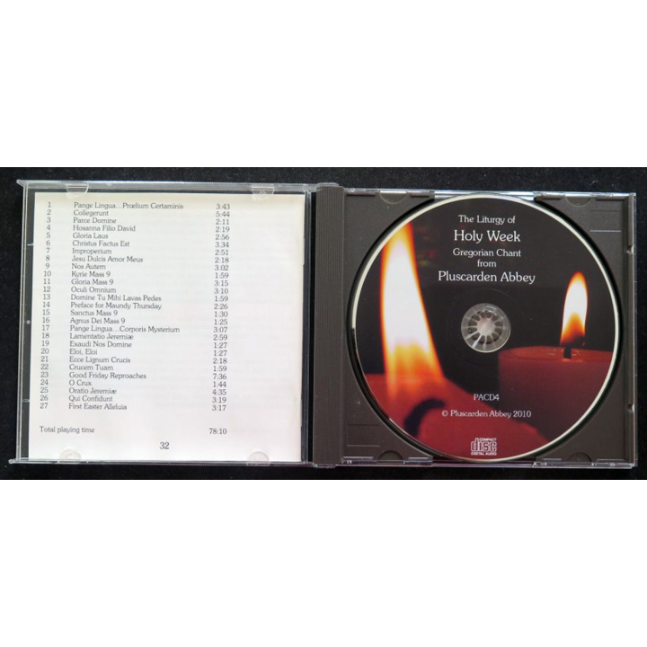 DISQUE CD Chants Grégoriens de Pluscarden Abbey