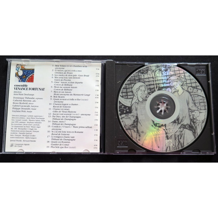 DISQUE CD Trouvères ensemble Venance Fortunat