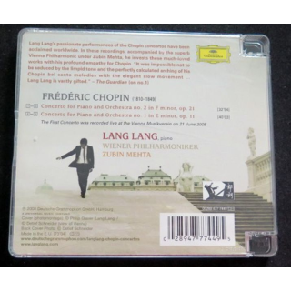 DISQUE CD Lang Lang Chopin piano concerto 