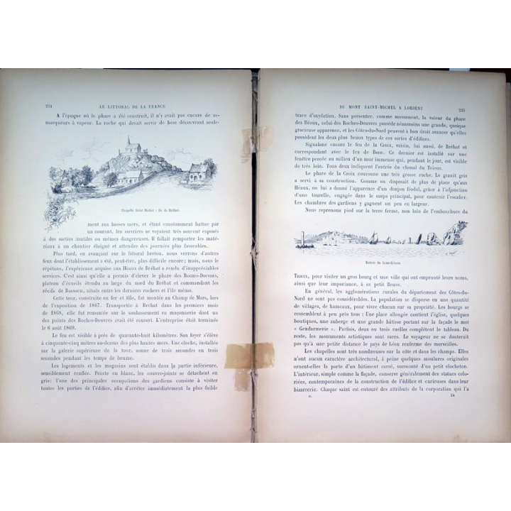 Le littoral de la France texte de Ch. F. Aubert et dessins par H. Scott 2° partie 1885