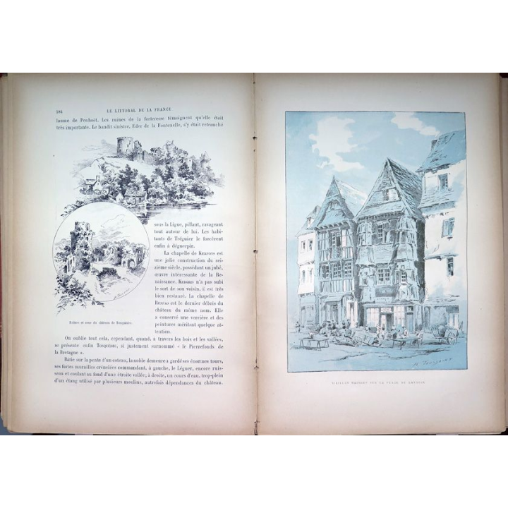 Le littoral de la France texte de Ch. F. Aubert et dessins par H. Scott 2° partie 1885