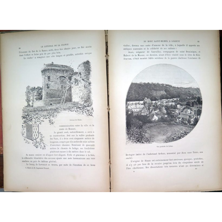 Le littoral de la France texte de Ch. F. Aubert et dessins par H. Scott 2° partie 1885