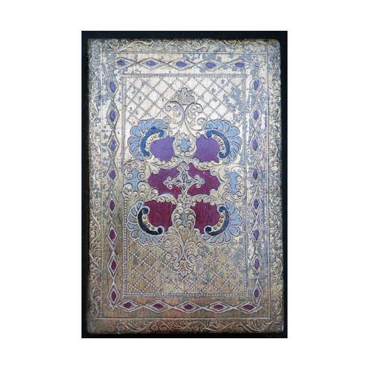 Boitier comprenant un crucifix et une prière de Saint François d'Assise 11,5 x 17,5 cm