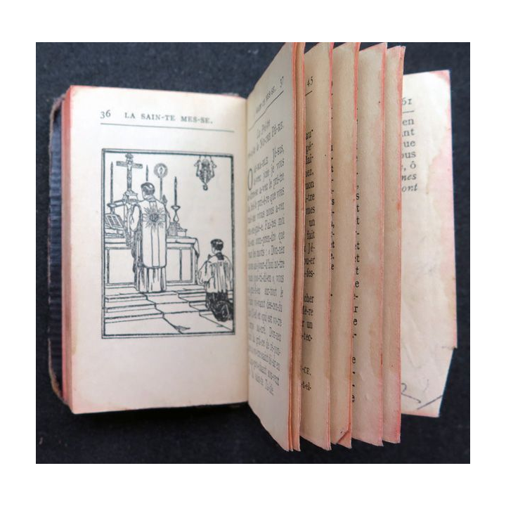 Petit livre de prière Bouquet céleste pour les tous petits enfants n° 61 1905 en cuir