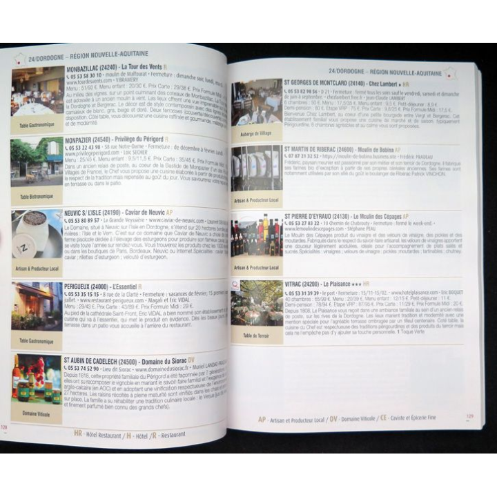 Guide Blanc 2022 tables et auberges l'art du bien manger local
