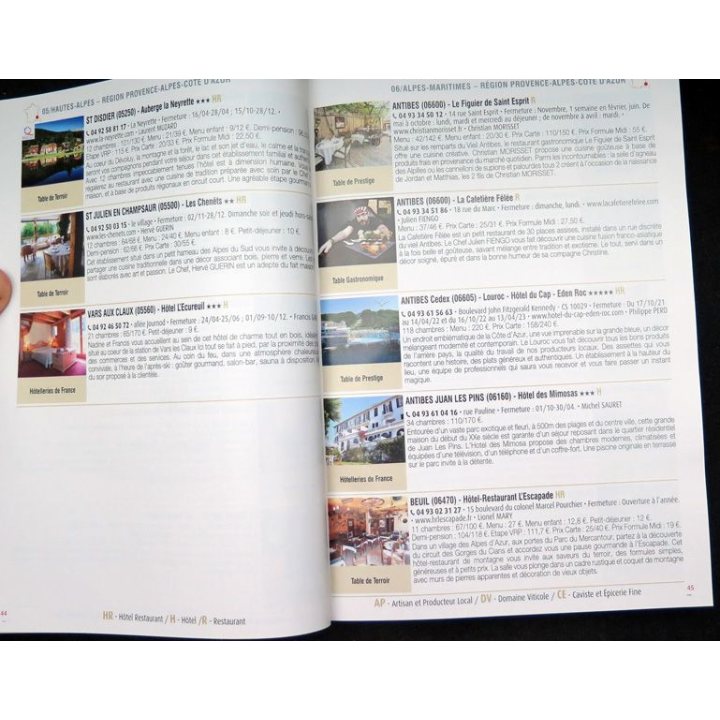 Guide Blanc 2022 tables et auberges l'art du bien manger local