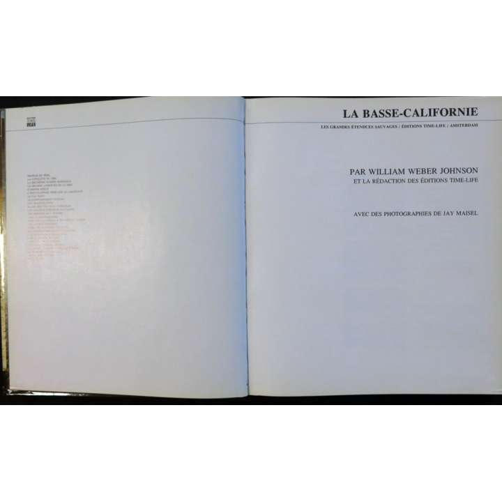 La basse Californie par William Weber Johnson aux éditions Time Life