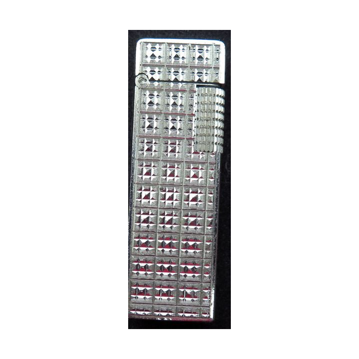 BRIQUET : briquet argenté Zaima Garina Japan 