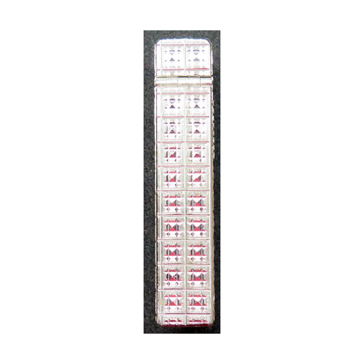 BRIQUET : briquet argenté Zaima Garina Japan 