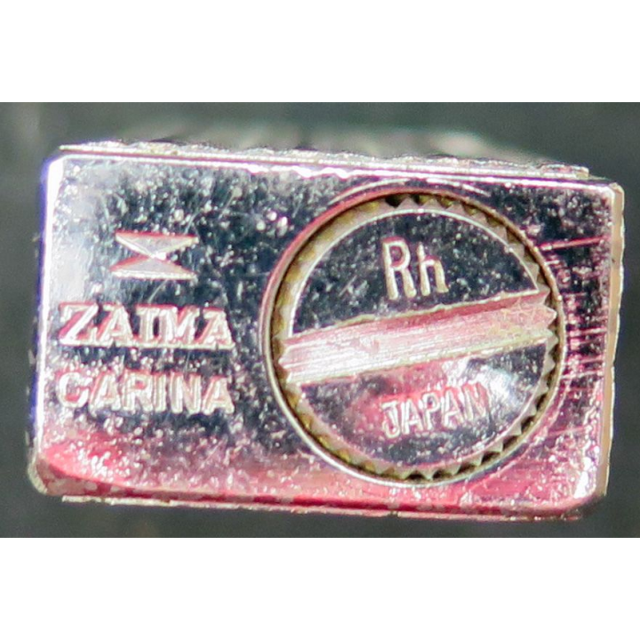BRIQUET : briquet argenté Zaima Garina Japan 