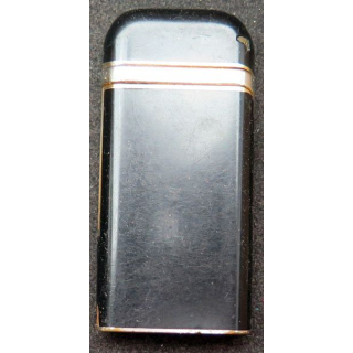BRIQUET : briquet en acier noir (éclat) Yves St laurent 1 x 3 x 6,5 cm