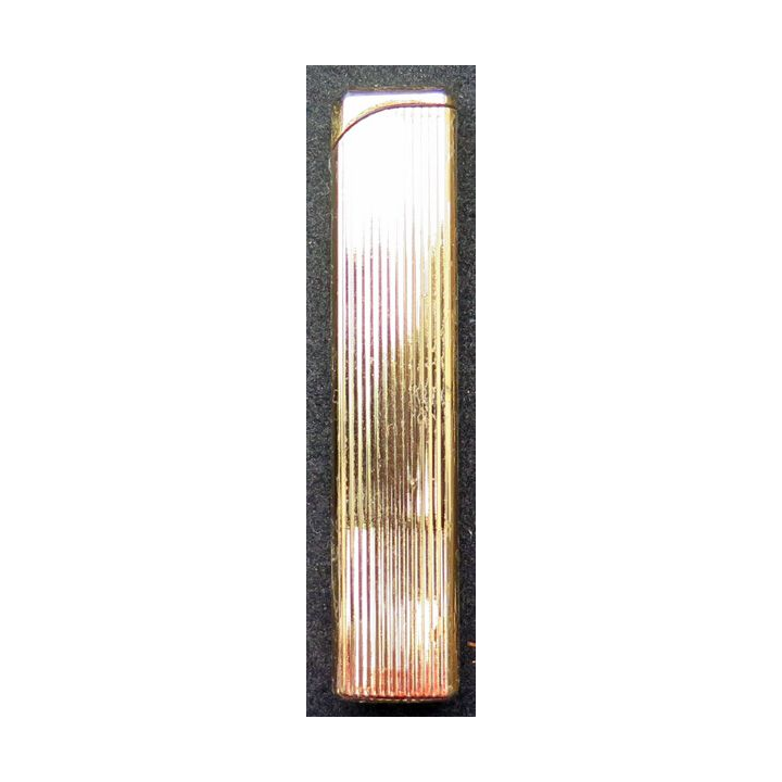 BRIQUET : briquet doré TF 999 7,8 x 1,5 x 0,8 cm
