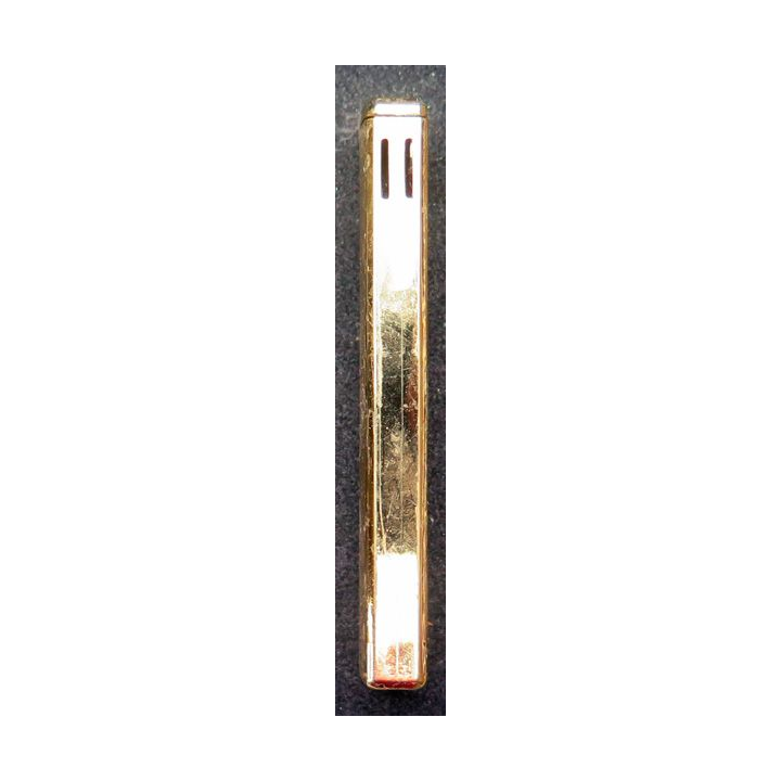 BRIQUET : briquet doré TF 999 7,8 x 1,5 x 0,8 cm