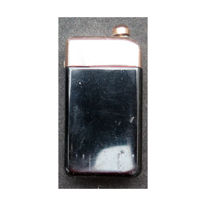 BRIQUET : briquet en acier noir et doré Myon Diva 6 x 3 x 1,5 cm 