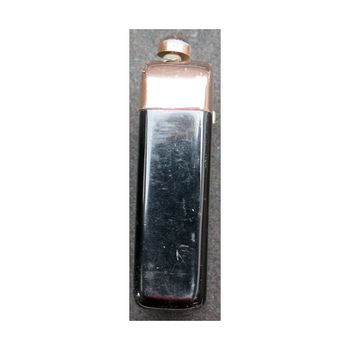 BRIQUET : briquet en acier noir et doré Myon Diva 6 x 3 x 1,5 cm 