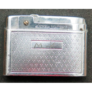 BRIQUET : briquet en acier argenté Sylver match 5,3 x 3,5 x 1,2 cm