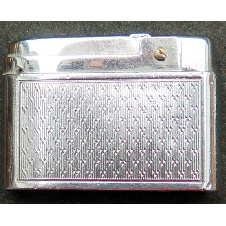 BRIQUET : briquet en acier argenté Sylver match 5,3 x 3,5 x 1,2 cm