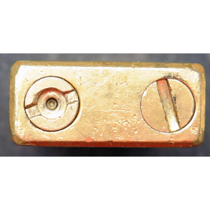 BRIQUET : briquet en acier doré Myon 5 x 3 x 1,3 cm 